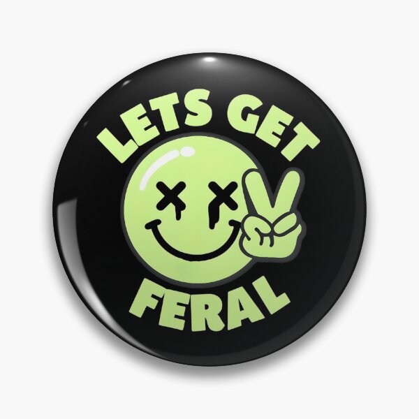 Item preview, Let’s Get Feral – Smiley Face Chaos Design designed and sold by THETEEHEEPARTY.