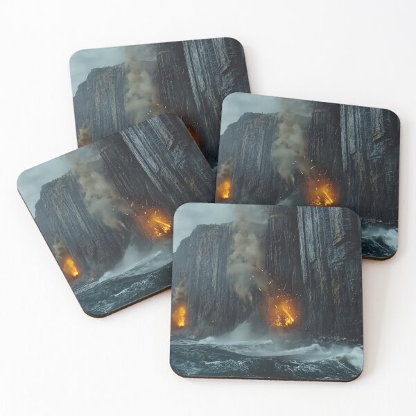 Item preview, Flaming doorway designed and sold by WarPapers.