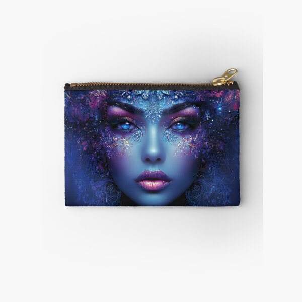 Item preview, Ethereal Portrait with Vibrant Floral Headpiece Art designed and sold by Artessie.