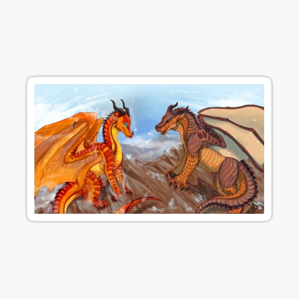 Wings of Fire - Peril and Clay Sticker