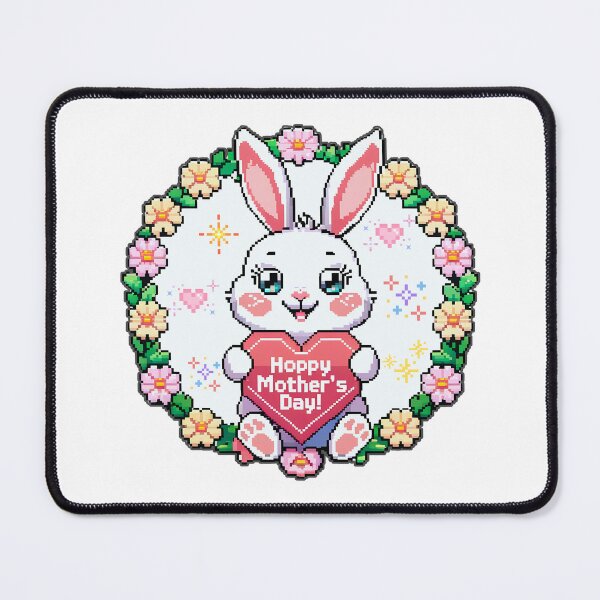 Item preview, Mother's Day : Bunny Pixel art "Hoppy mother's day" designed and sold by Nuist25.