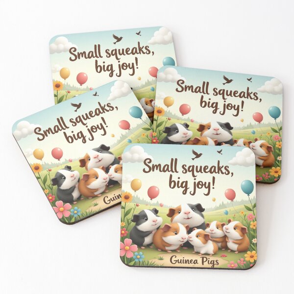Item preview, Small Squeak, Big Joy Guinea Pig Pet Lover Artwork designed and sold by nhk999.
