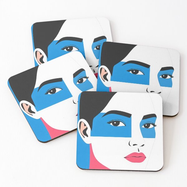 Item preview, Nicole - Pop Art Portrait in Blue designed and sold by getgoart.