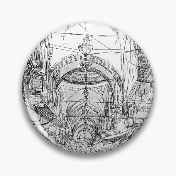 Item preview, Grand Bazaar Instambul Turkey in Ink designed and sold by hussardigital.