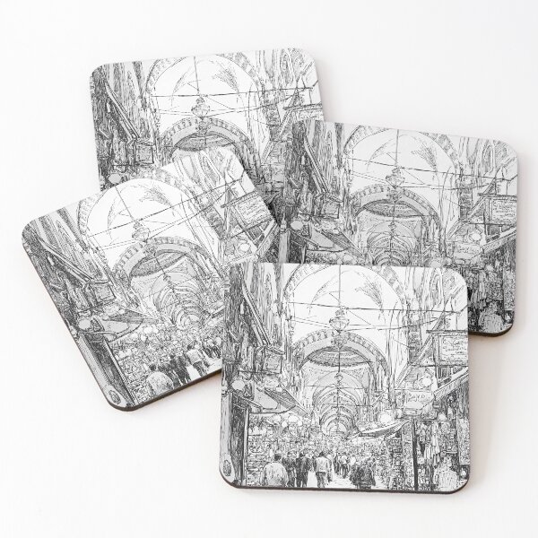 Item preview, Grand Bazaar Instambul Turkey in Ink designed and sold by hussardigital.