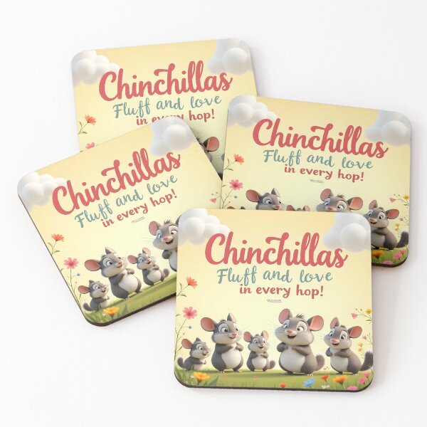 Item preview, Fluff and Love in Every Hop Chinchilla Pet Poster Design designed and sold by nhk999.