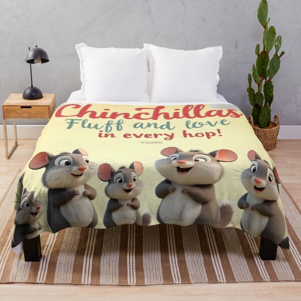 Item preview, Fluff and Love in Every Hop Chinchilla Pet Poster Design designed and sold by nhk999.