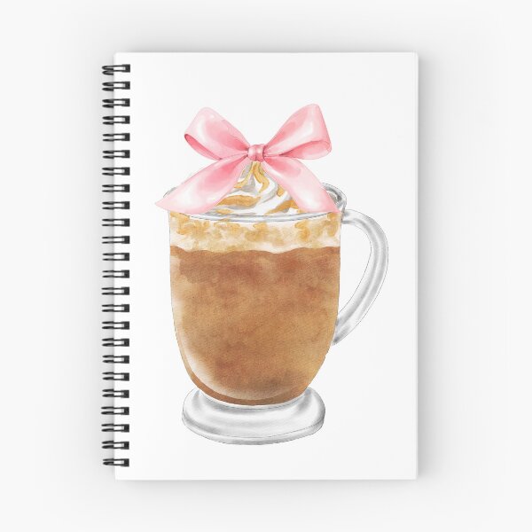 Item preview, Caramel Whipped Cream Coffee with Pink Bow – Coquette Café Watercolor Aesthetic designed and sold by DivinePassion.
