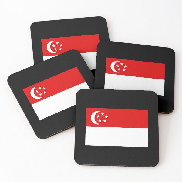 Aperçu de l'œuvre Drapeau de Singapour créée et vendue par Inspirationmotivation.