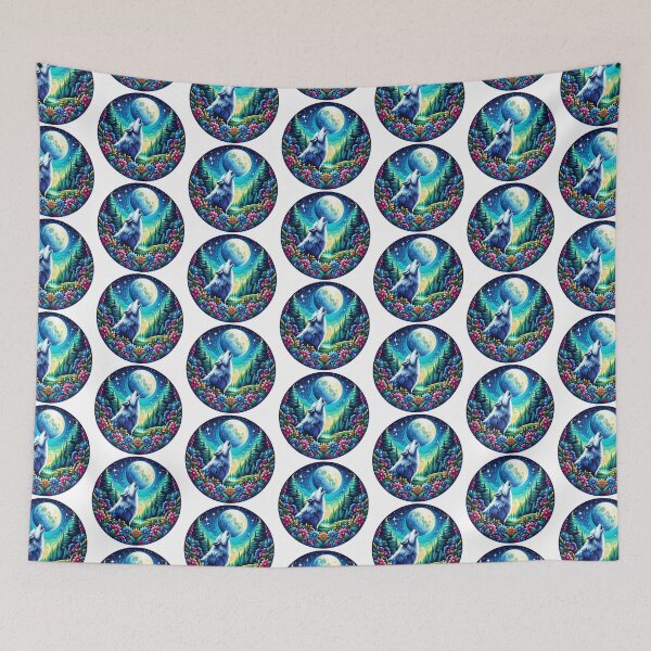 Item preview, Wolf and Moon designed and sold by Red-forever.