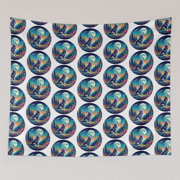 Item preview, Wolf and Moon designed and sold by Red-forever.