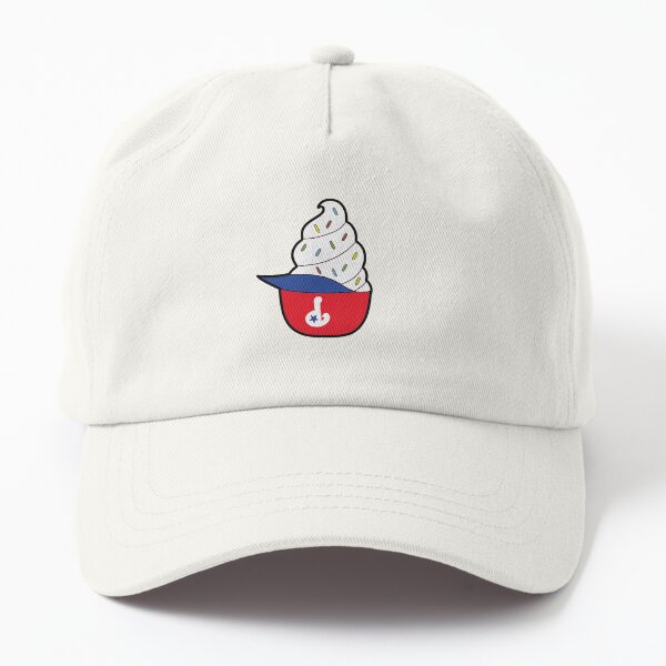Aperçu de l'œuvre Glace au casque des Phillies - Rouge/Marine 2025 créée et vendue par PollysProjects.