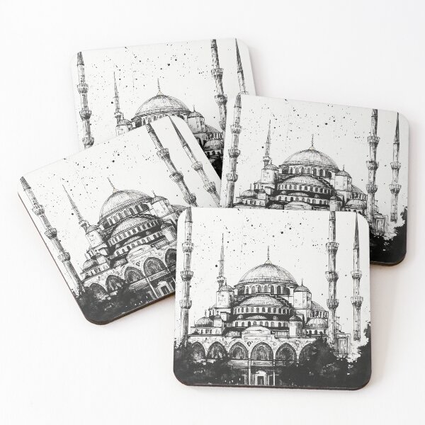 Item preview, Blue Mosque Istambul Turkey in Ink designed and sold by hussardigital.