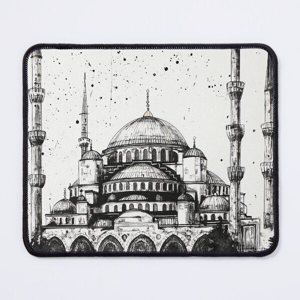 Item preview, Blue Mosque Istambul Turkey in Ink designed and sold by hussardigital.