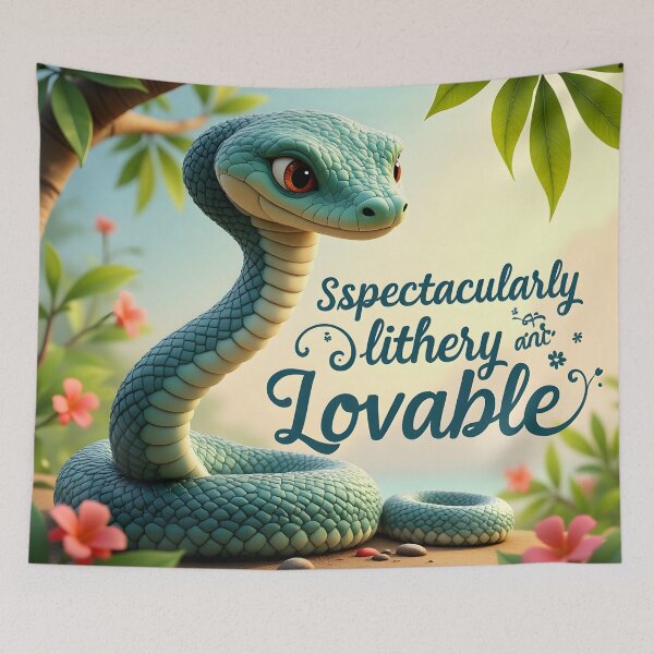 Item preview, Spectacularly Slithery and Lovable Snake Design  designed and sold by nhk999.