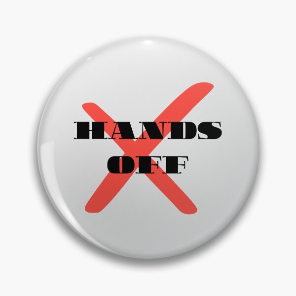 Item preview, "Hands Off – Red X Statement Graphic" designed and sold by SarkisovaNune.