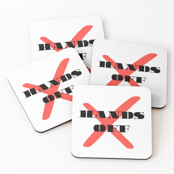 Item preview, "Hands Off – Red X Statement Graphic" designed and sold by SarkisovaNune.