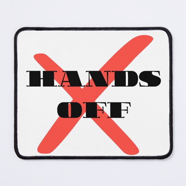 Item preview, "Hands Off – Red X Statement Graphic" designed and sold by SarkisovaNune.