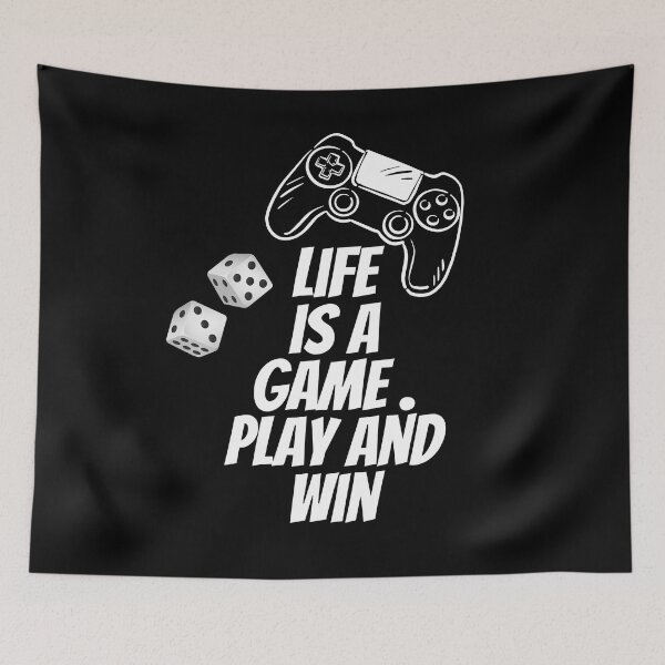 Item preview, Life is a Game – Play to Win! Gamer-Inspired Design designed and sold by Karim-Karem.
