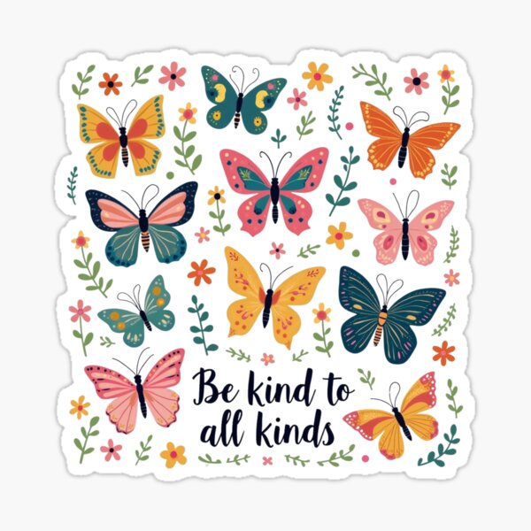 Item preview, Be kind To All Kinds - cottagecore kindness, wildflowers cottagecore designed and sold by HEI DesignPartners.