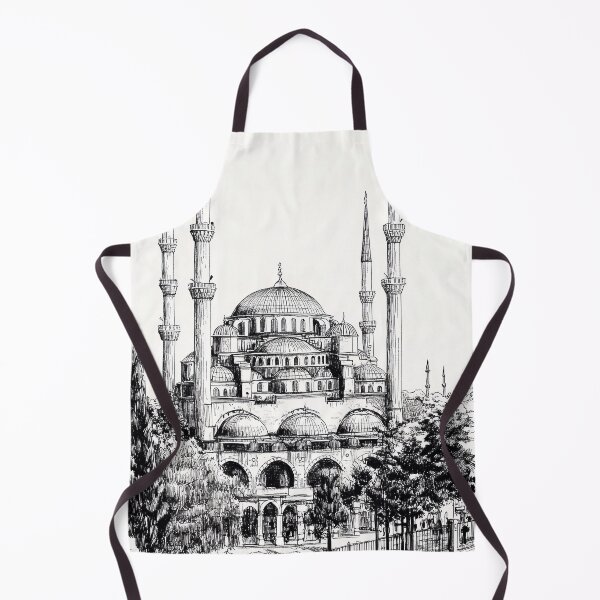 Item preview, Blue Mosque Istambul Turkey in Ink designed and sold by hussardigital.