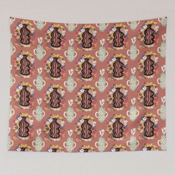 Item preview, Pottery and Flower Seamless Repeating Pattern, Pastel FlowerSeamless  designed and sold by SaitonG.