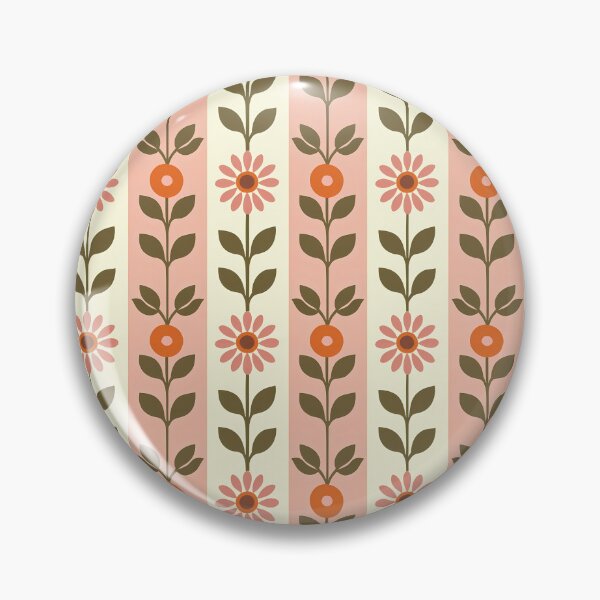 Item preview, Retro 70s Floral Pattern - Mid-Century Modern Botanical Design designed and sold by PatternsPalette.