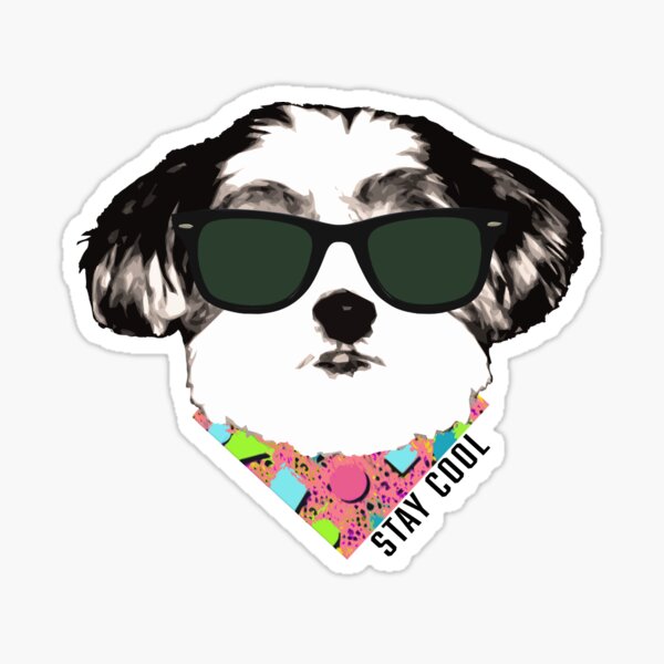 Item preview, 80's Stay Cool Dog Positivity T-shirt designed and sold by sunshift.