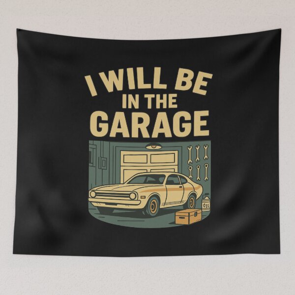 Item preview, I Will Be In The Garage Dad Joke Funny Saying Gift for Auto Mechanic Father  designed and sold by alenaz.