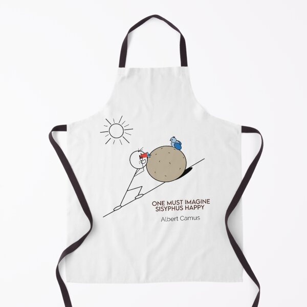 Item preview, Happy Sisyphus Birdwatching - One Must Imagine Sisyphus Happy Philosophy Cartoons designed and sold by JoyfulSisyphus.