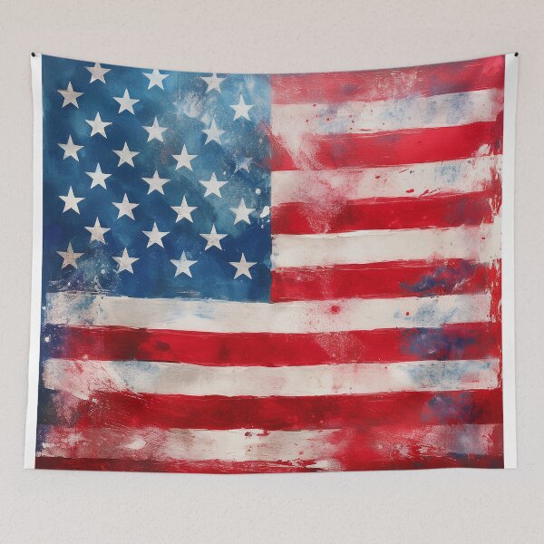 Item preview, USA flag art designed and sold by Andre Faubert.