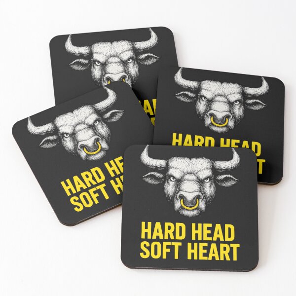 Item preview, Bull with a Golden Nose Ring – Hard Head Soft Heart designed and sold by SilaShop222.