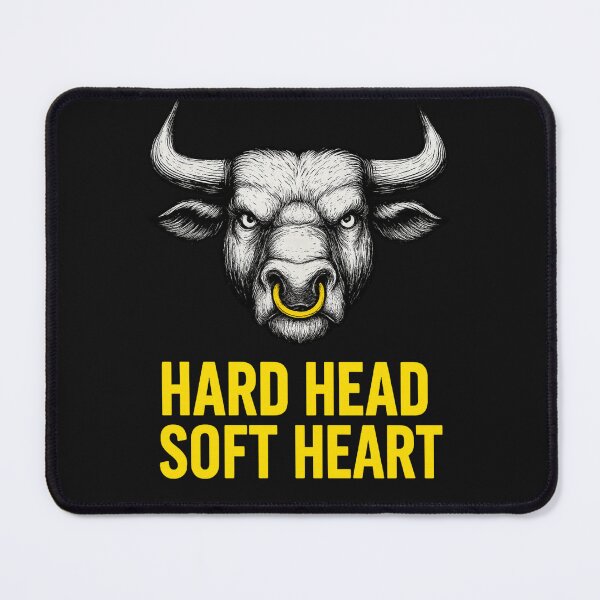 Item preview, Bull with a Golden Nose Ring – Hard Head Soft Heart designed and sold by SilaShop222.