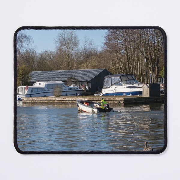 Item preview, Man boating on the River Bure, Norfolk Broads designed and sold by yackers1.