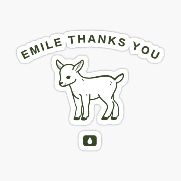 Item preview, Emile Thanks You Goat, Severance Fans, Lumon, Emile Baby Goat, Goat Lover, Animal Lovers designed and sold by Annietong.