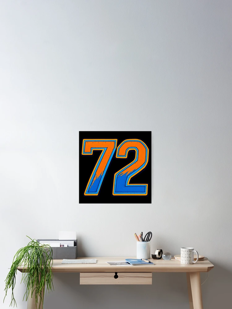 Thumbnail 2 of 3, Poster, Retro Racing 72 Number designed and sold by SteadyRolling.