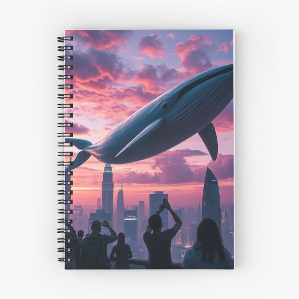 Aperçu de l'œuvre Whale in the Sky  créée et vendue par DreamPunkStudio.