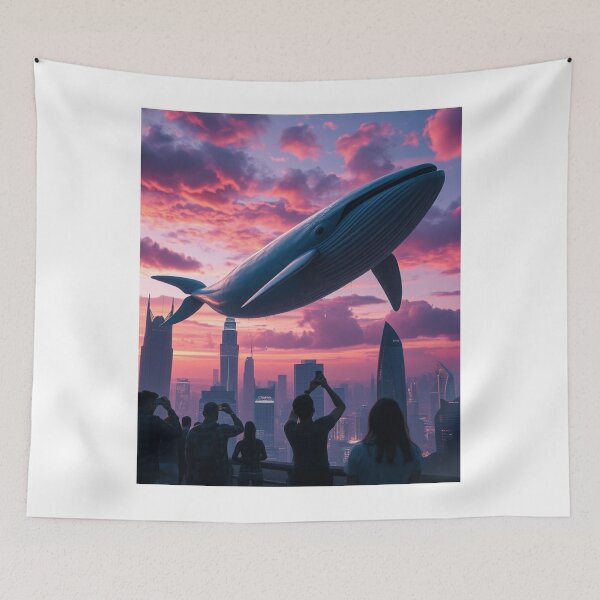 Artikelvorschau, Whale in the Sky  entworfen und verkauft von DreamPunkStudio.
