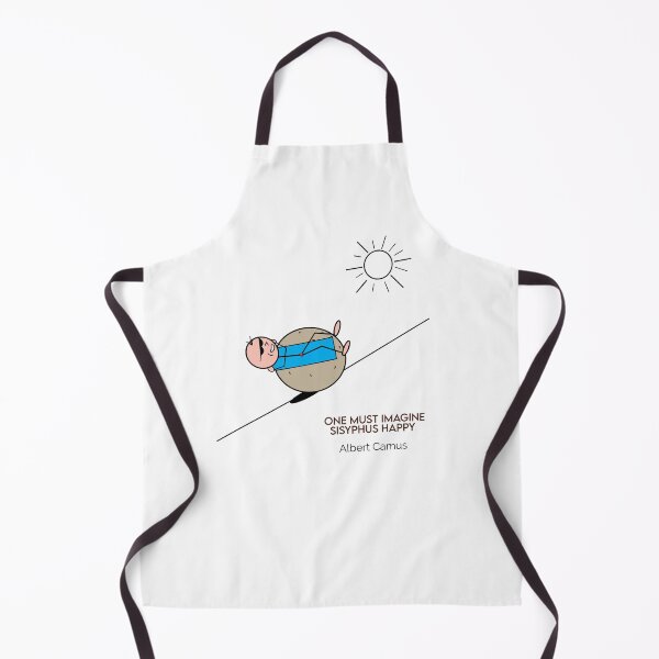 Item preview, Happy Sisyphus Sunbathing - One Must Imagine Sisyphus Happy Philosophy Cartoons designed and sold by JoyfulSisyphus.