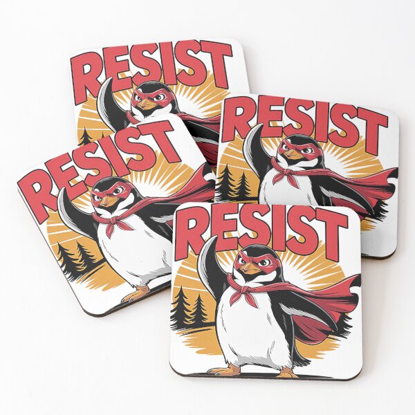 Item preview, resist-penguin designed and sold by Ash Mary's Designs.