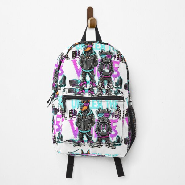 Item preview, Unleash the Vibe — Neon Dogs Streetwear Edition designed and sold by MindsAtelier.