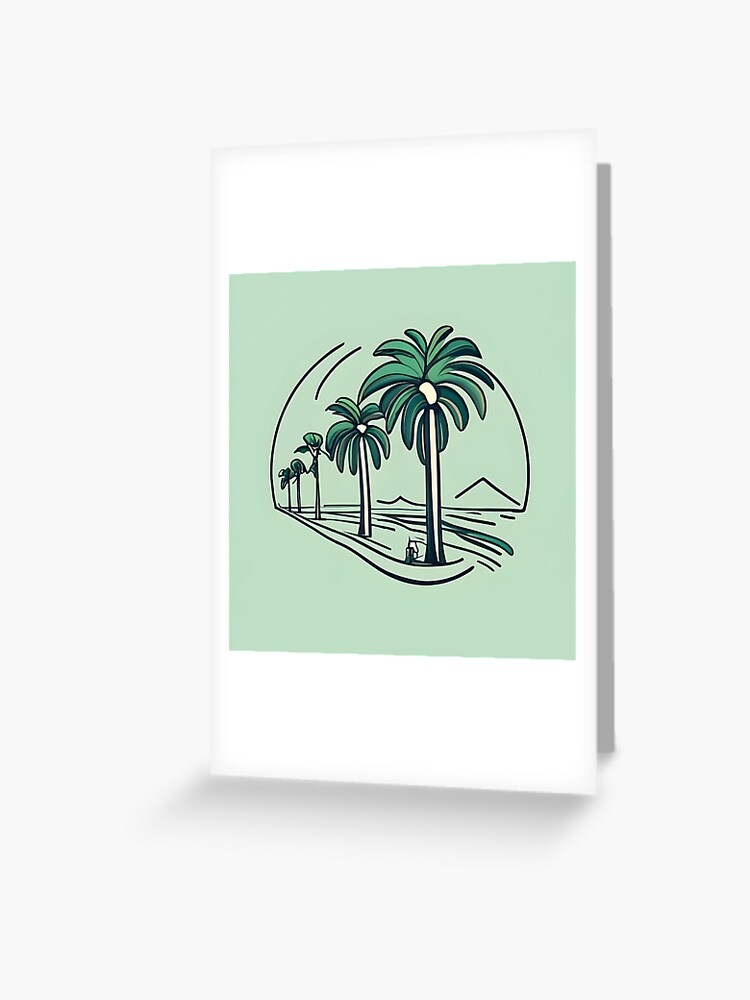 Thumbnail 1 of 2, Greeting Card, Palm designed and sold by Patricks-Art.