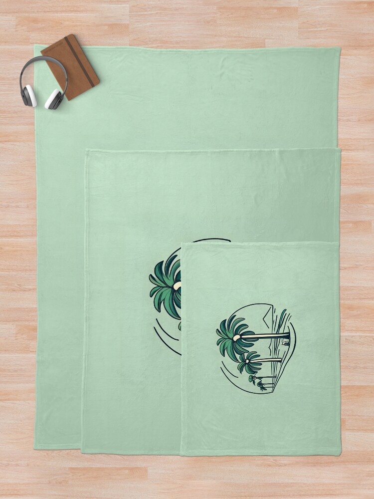 Thumbnail 5 of 6, Throw Blanket, Palm designed and sold by Patricks-Art.