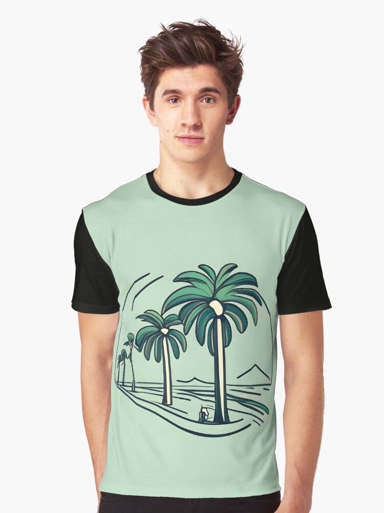 Thumbnail 1 of 5, Graphic T-Shirt, Palm designed and sold by Patricks-Art.
