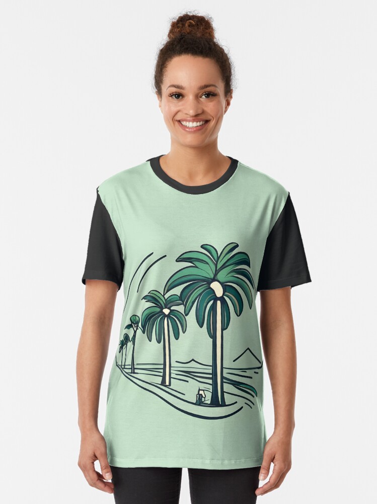Thumbnail 2 of 5, Graphic T-Shirt, Palm designed and sold by Patricks-Art.