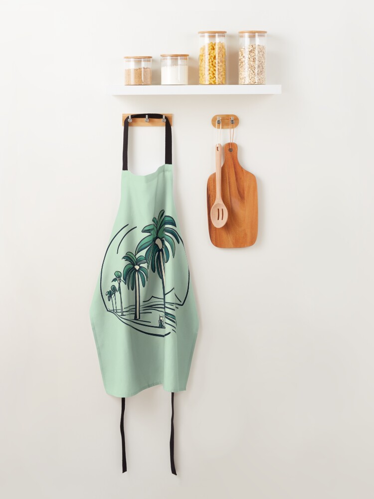Thumbnail 4 of 6, Apron, Palm designed and sold by Patricks-Art.