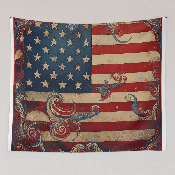 Item preview, USA flag art designed and sold by Andre Faubert.