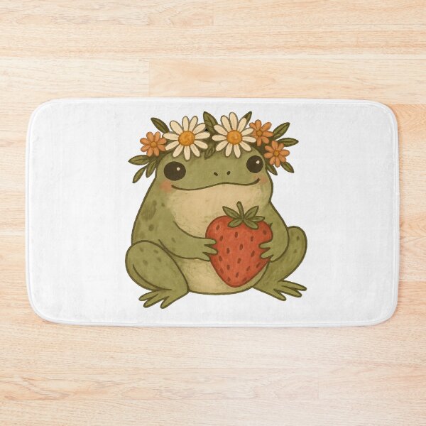 Item preview, Frog with Floral Crown  designed and sold by tiTheGoldenPath.