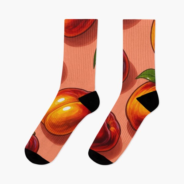 Item preview, Peach Fruit Kawaii Print – Cute Softcore Aesthetic Peachy Art for Natural Vegan Living & Retro Style designed and sold by Bored Duck.