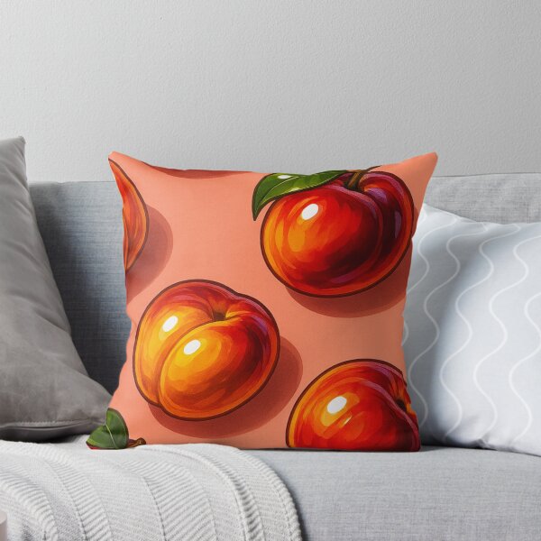 Item preview, Peach Fruit Kawaii Print – Cute Softcore Aesthetic Peachy Art for Natural Vegan Living & Retro Style designed and sold by Bored Duck.
